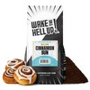 Wake The Hell Up! 1lb Ultra-Caffeinated Cinnamon Bun Ground Coffee,
