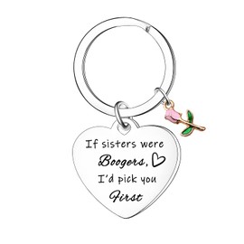 Funny Sister Keyring Gifts - Best Sister Ever, Christmas & Birthday Present
