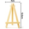 EBOOBA 25pcs Mini Stands 5 Cards Photo Display Small Canvas