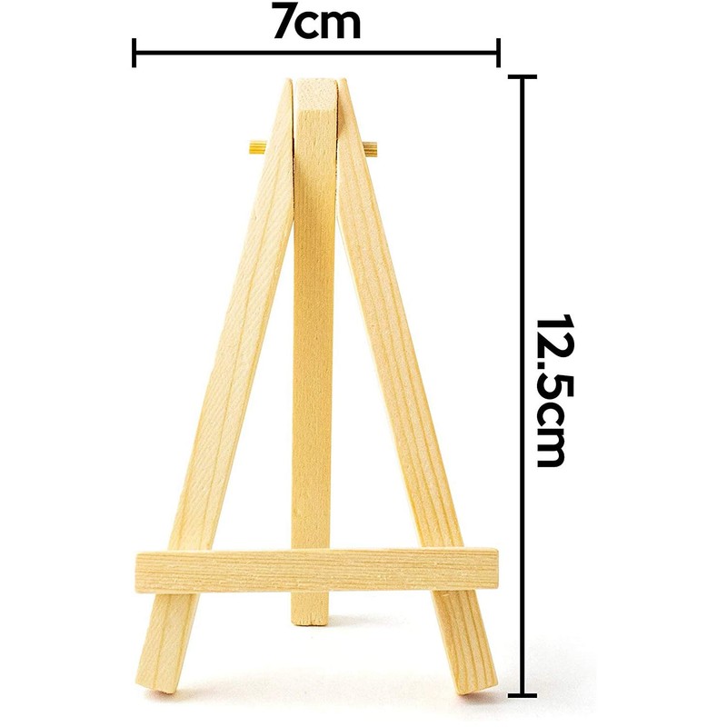 EBOOBA 25pcs Mini Stands 5 Cards Photo Display Small Canvas