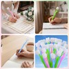 MAQUITA 100 Pieces Color Changing Flower Pens Bulk, Rose Gel