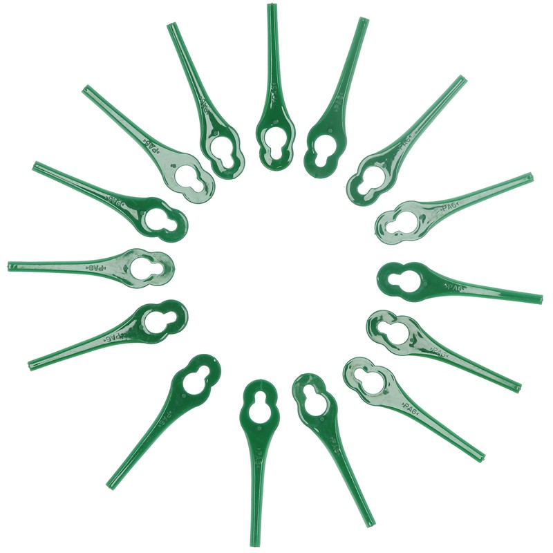 100pcs Plastic Grass Trimmer Blades Lawn Mower Replacement Cutting Blades