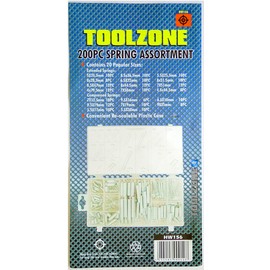 Toolzone 200pc Springs in Poly Case