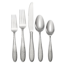 Oneida Reyna 45 Piece Casual Flatware Set, 18/0 Stainless, Service for 8
