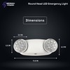 Medinah Power DH-EL-RD Led Emergency Light Emergency Light White