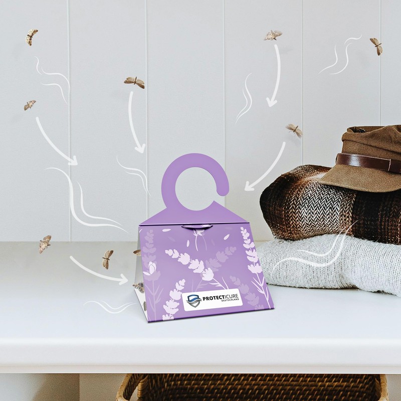 Protecticure High-quality clothes moth traps - 8 moth traps for
