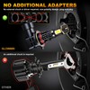 GLOWBRI HIR2/9012 Light Bulbs,6500K Cool White Hi/Lo Beam Fog Light