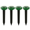 4Pcs Solar Mole Repellent Ultrasonic Outdoor Waterproof Sonic Deterrent Mole