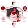 Preserved Rose Gifts Set Includes 925 Sterling Silver Necklace with