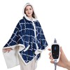 Sealy Wearable Heated Throw Blanket, Flannel & Sherpa Electric Throw