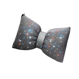 Car Neck Pillows,Rhinestones Bowknot Car Headrest Pillow,Neck Rest Pillow for Car, Auto Seat Headrest Cushion for Girls Women