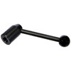 HALDER 24430.0032 Tension Lever with Internal Thread, Black, d1=22 mm
