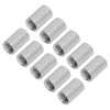 10Pcs Coupling Nut Round Rod Connector Female Thread 304 Stainless
