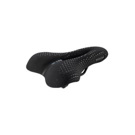 Selle San Marco Unisex – Adults BIOACTIVE Trekking Open Fit Gel Saddle, Black Suede, L