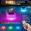 Upgrade 3-in-1 Solar Pool Light Floater, Chlorine Dispenser with Digital