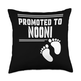 Promoted to NOONI Funny For First Time Matching Family Throw Pillow, 18x18, Multicolor