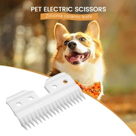Wanjorlay 10Pcs/Lot Replaceable Ceramic 18 Teeth Pet Ceramic Clipper Cutting Blade for A5 Series