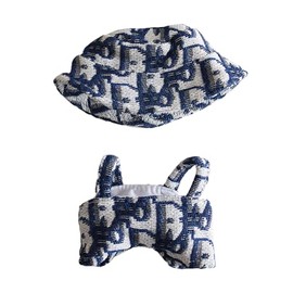 17cm Doll Outfit Set - Hat & Overalls for 17cm (6.69") Fashion Dolls, Easy Wear ,Clothes for Doll(Doll Not Included) (Blue D)