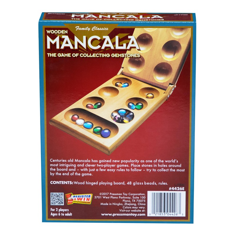 PRESSMAN TOYS PRE442606 MANCALA-AGES 6 TO ADULT; 2-4 PLAYERS