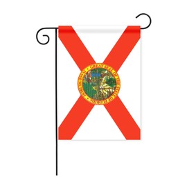 Mflagperft Florida State Garden Flags 12 * 18 Inches Double Sided Vivid Color and Fade Proof Small Indiana Yard Flags for Indoor and Outdoor Decorations (Florida)