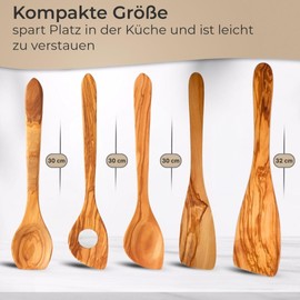 TOPANBIETER 999 3-Piece Cooking Spoon Set Salad Servers Bottle Brush Salt or Pepper Mill (6097070 Cooking Spoon/Spatula Set)