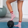Toetally Cute Pilates Socks with Grips for Women Ruffle Cuff