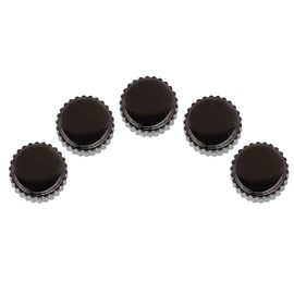 5pcs Watch Crown Steel Watch Head Repairing Parts Replacement Accessories Set Black4mm / 0.16in