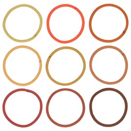 Expressions 216-Piece Elastics Value Pack: 4mm Earth Tones/Neutral Colors Hair Ties, No Metal Ponytail Holders for All Hair Types Including Thick and Curly