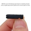 15PCS Aglets for Shoelaces 4x23mm Matt Black Metal Shoe Lace