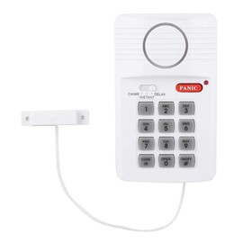 Door Alarm System, Home Security Keypad with Panic Button Door Alarm System 3 Settings Security Keypad Keypad Alarm System for Home Office