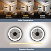 CIKASS Ceiling Fan with Lights Dimmable LED Reversible Blades Timing