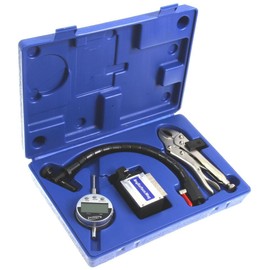 iGaging Digital Indicator 1"/0.0005" Flexible Arm Uneven Surface Magnetic Base (Any Surface) Tight Grip Locking Vise w/Case