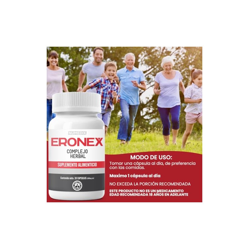Eronex Frascos Arginina Zinc Suplemento Alimenticio 100 Natural