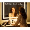 InfiniGlass 30"x24" LED Bathroom Mirror with Anti-Fog, Stepless Dimmable Lights,