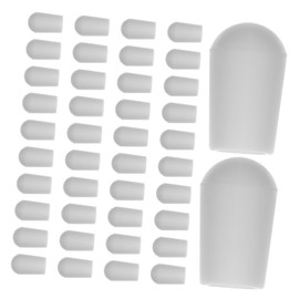 100pcs Clothes Hanger Rubber Cover Hanging Hanger Organizer End Caps Cord Covers for Wires Wall Peg Board Hook Tip Cap Rack Clothing Hangers Hanger Ends Tip PVC White