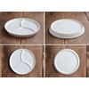 Tableware East 3 Divided Snack Plate, 6.9 inches (17.5 cm),