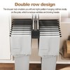 YJINGRUI Pull Out Pants Rack, 20 Arms Double Row Steel