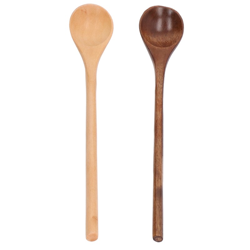 8 Pcs Wooden Spoon Beech Wood Safe Environmentally Friendly Wooden