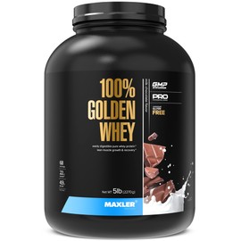 Maxler 100% Golden Whey - 22g of Premium Whey Protein Powder per Serving - High Protein, Low Fat, Low Carb, Complete Amino Acid Profile - Rich Chocolate 5 lbs