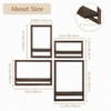 Walasis Wood Rustic Floating Shelves: 4-Piece Wall Shelf for Farmhouse