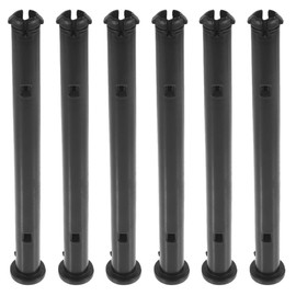 LABRIMP 6pcs Plastic Trash Bin Lid Hinge Pins Connectors for Outdoor Waste Bins Flexible Fixing for Garden Trash Cans