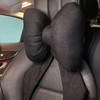 AIMALL Car Headrest Neck Pillow, Stylish Bow Design, Soft Cotton