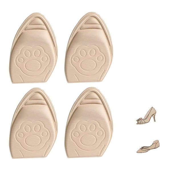 Toe Pad, Foot Protection Pad, Toe Insole, High Heels, Cushioning, Shock Absorption, Pressure Distributing, Shoe Size Adjustment, Prevents Scrubbing, Anti-Slip, Foot Cushion, Women's High Heels,