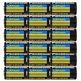 Panasonic Lithium CR123A 3V Photo Lithium Battery (Pack of 16)