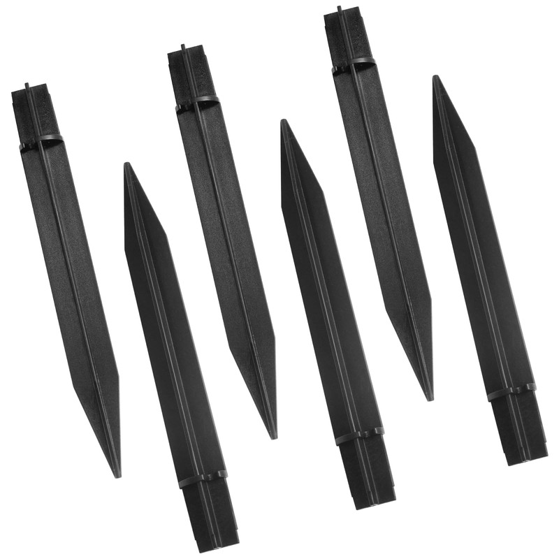 Litoexpe 6 Pcs 8.27 Inch Reinforced Ground Spikes, Solar Lights