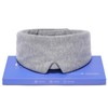 Umisleep Schlafmaske, Premium-Modal-Baumwolle, Lichtblockierend, Bequemes Konturdesign, Verstellbare Einheitsgröße Long Cotton,Grau
