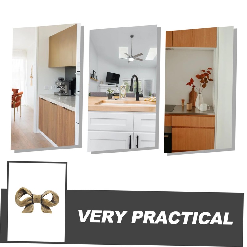 WHAMVOX Metal Bow Tie Handle Bow Door Pulls Vintage Knobs