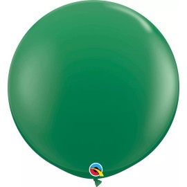 Qualatex  Round Green  Latex Balloons - 5 in.