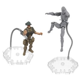 NovaViva 2Pack Stop Motion Rig Stand, Stainless Steel, Silver, Wire, Stop Motion Animation Kit, Action Figure Holder