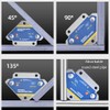 Gjyia 4pcs Triangle Welding Positioner with Magnetic 45° 90° 135°